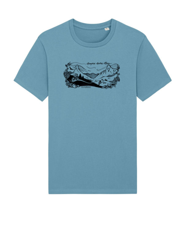 T-shirt "Queyras Hautes Alpes" Bleu